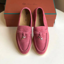 Carregar imagem no visualizador da galeria, Mocassim Loro Piana Cad Summer Pink Suede

