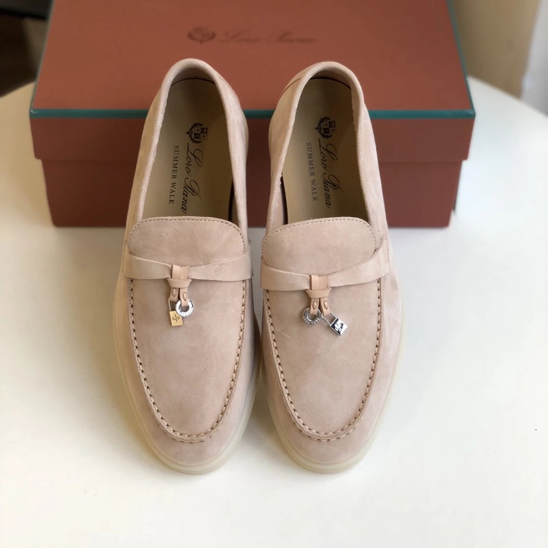 Mocassim Loro Piana Cad Summer Blush Beige