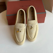 Carregar imagem no visualizador da galeria, Mocassim Loro Piana Summer Cad Light Beige
