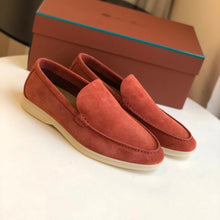 Carregar imagem no visualizador da galeria, Mocassim Summer Walk da Loro Piana Vermelho
