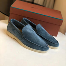 Carregar imagem no visualizador da galeria, Mocassim Summer Walk da Loro Piana Azul Jeans
