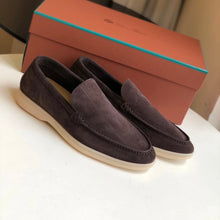 Carregar imagem no visualizador da galeria, Mocassim Summer Walk da Loro Piana Brown Suede
