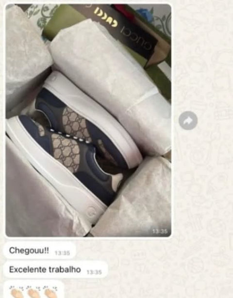 Print de cliente que recebeu o pedido