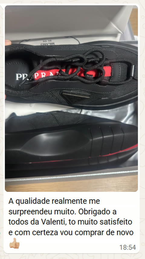 Print de cliente que recebeu o pedido
