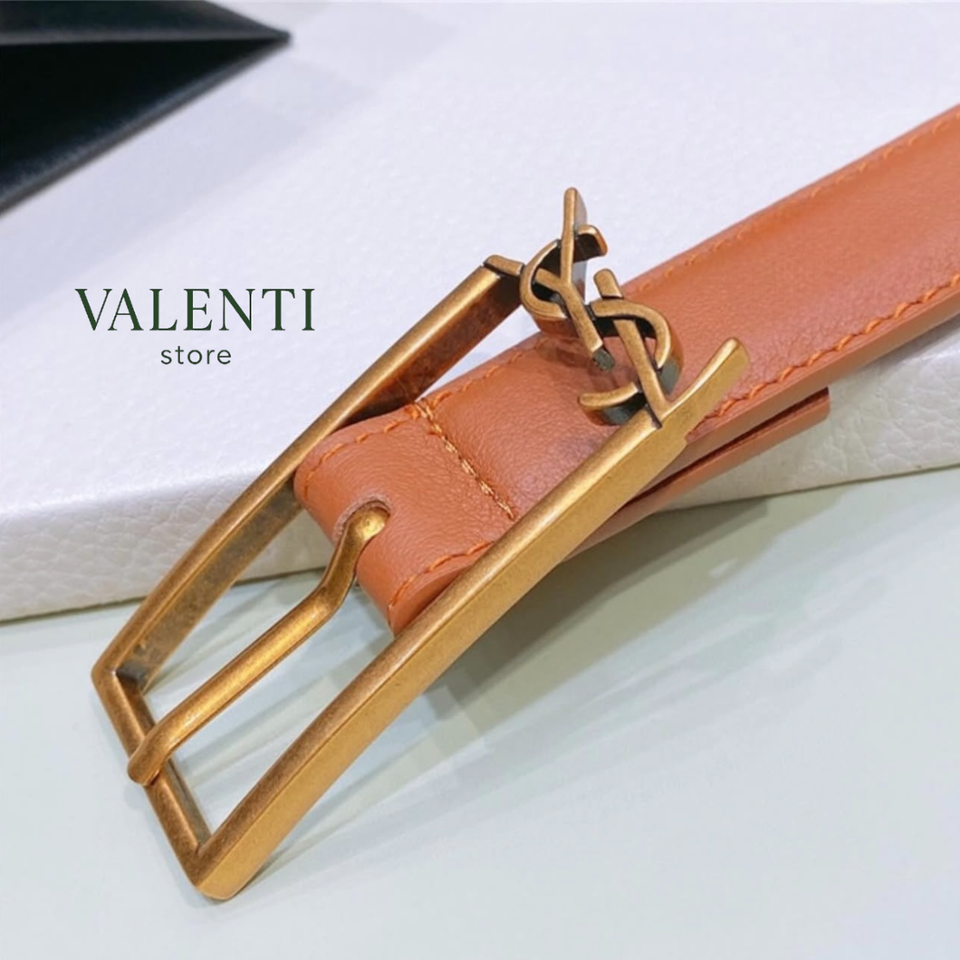 Cinto Yves Saint Laurent Marron Claro